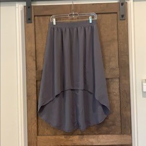Hi lo cotton skirt